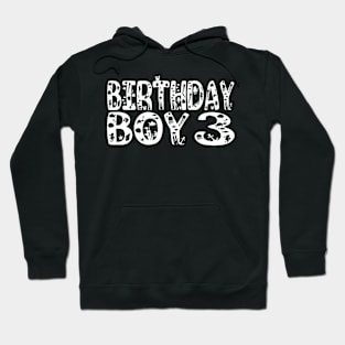 3rd Birthday Boy 3 Years Old Fishing Lover Theme Party design Hoodie